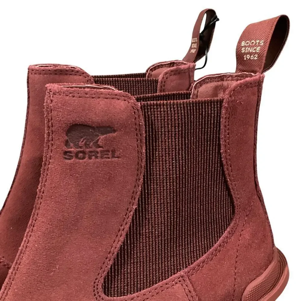 Sorel Women’s Chelsea Boot Waterproof Leather Spice Tawny Buff Size 7 NEW